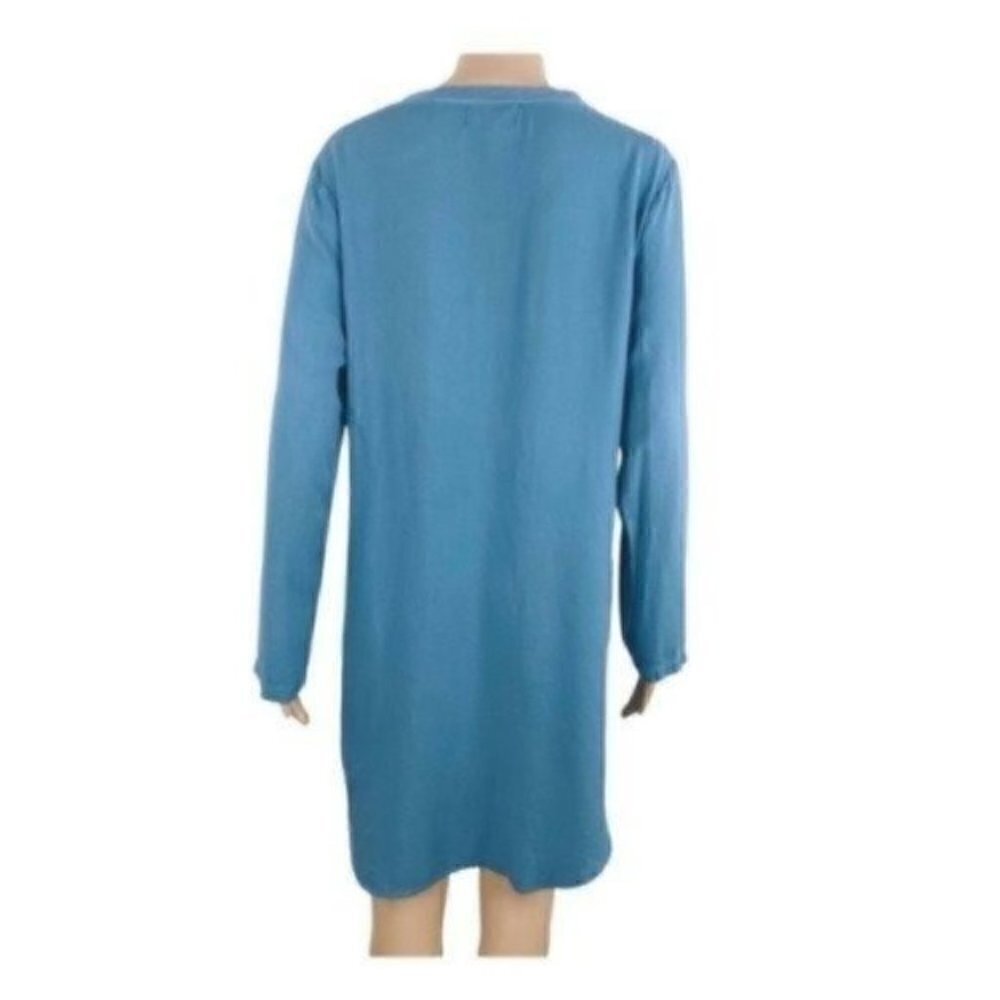 Anthropologie Cloth & Stone Rayon dress size small Blue Style #c1462-533-302 - Picture 4 of 10